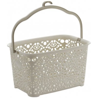 Mega Plast Košík na kolíčky Monako 13 x 23,5 x 15,5 cm světle šedý – Zboží Dáma
