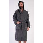 Vienetta MAN pánský župan s kapucí Alex tmavě šedá – Zboží Mobilmania