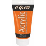 El Greco akrylová barva tmavá oranžová 150 ml – Hledejceny.cz