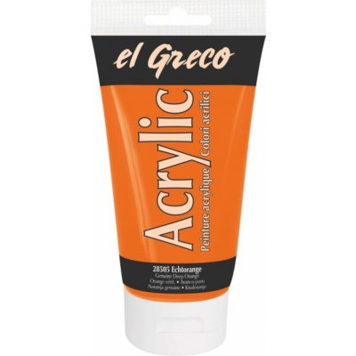 El Greco akrylová barva tmavá oranžová 150 ml – Hledejceny.cz