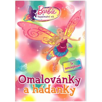 Barbie tajemství víl omalovánky a hádanky se samolepkami