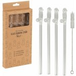Sada skleněných brček Glass Drinking Straw Willy – Sleviste.cz