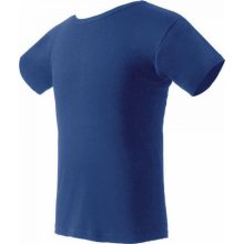 Nath bavlněné tričko K1 z poločesané bavlny s bočními švy modrá královská NH140