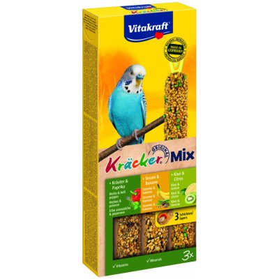 Vitakraft KRÄCKER tyčinky MIX ANDULKA banán & paprika & kiwi 90 g – Hledejceny.cz