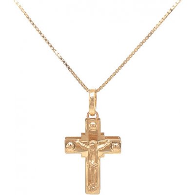Beny Jewellery Zlatý Kříž s Ježíšem Kristem 7151383