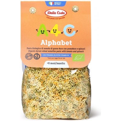 Dalla Costa Bio dětské těstoviny abeceda 200 g – Zboží Dáma