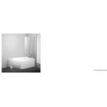 Ravak CVSK1 Rosa 140/150 R satin+Transparent, pravá 7QRM0U00Y1 – Zboží Mobilmania