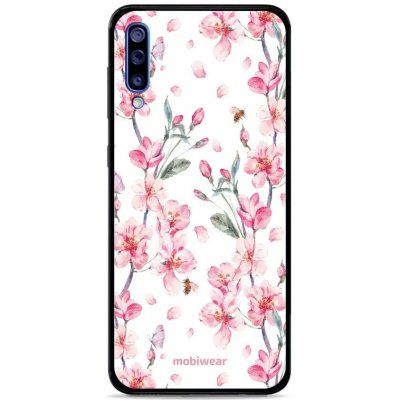 Pouzdro Mobiwear Glossy Samsung Galaxy A50 - G033G - Růžové květy – Zbozi.Blesk.cz