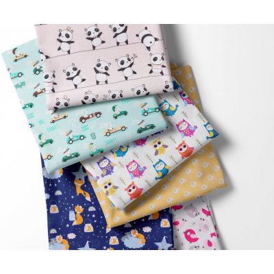 Mix bavlněných látek - dětské vzory - 5 metrů – Zboží Dáma