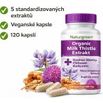 Naturgreen Ostropestřec Milk Thistle Extrakt 120 kapslí – Hledejceny.cz
