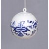 Vánoční ozdoby Cibulák Vánoční koulička 5,8 cm originální cibulákový porcelán Dubí cibulový vzor