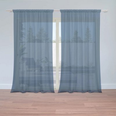 Sablio Záclony Námořní modrá: 2ks 150x250cm – Hledejceny.cz