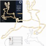 Real Home Vánoční sob 43 LED, teplá bílá, dekorace, ozdoba, světýlko, 46 cm, Vánoce – Hledejceny.cz