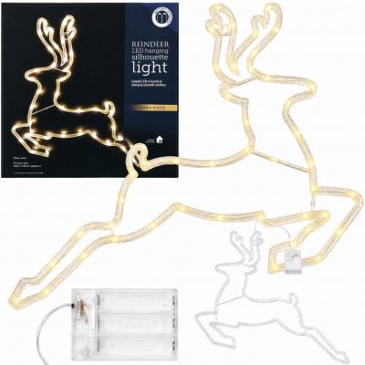 Real Home Vánoční sob 43 LED, teplá bílá, dekorace, ozdoba, světýlko, 46 cm, Vánoce – Hledejceny.cz