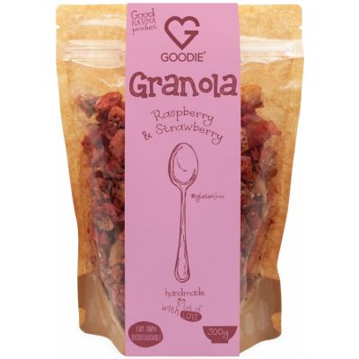 Goodie Granola - Raspberry & Strawberry, 300 g – Zboží Dáma