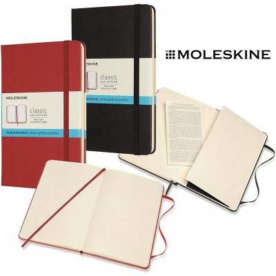 Moleskine Zápisník M tvrdé desky černý tečkovaný B6 104 listů – Sleviste.cz