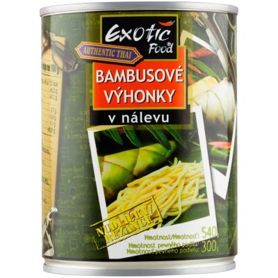 Exotic Food Bambusové výhonky nudličky 540 g – Zboží Dáma Exotic Food Bambusové výhonky nudličky 540 g – Zboží Dáma