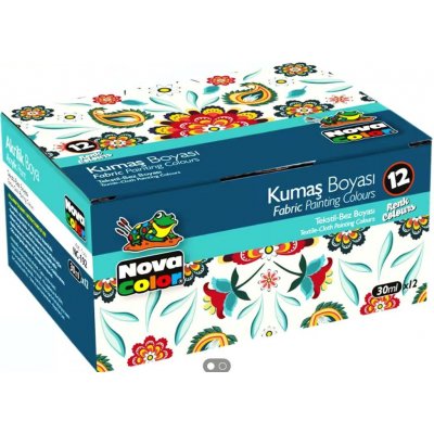 Barvy na textil 30 ml 12 ks – Hledejceny.cz
