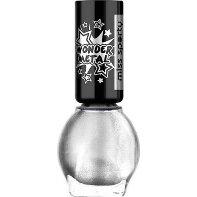 Miss Sporty Wonder Nail Polish lak na nehty 10 Ultra Silver 7 ml – Zboží Mobilmania