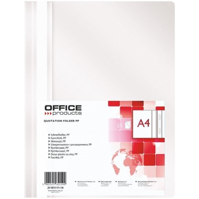 Rychlovazač Office A4, PP, 100/170 mic, bílý – Zbozi.Blesk.cz