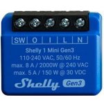 Shelly 1 Mini Gen3 spínací modul 1x 8A (WiFi, Bluetooth) SHELLY-1-Mini-Gen3 – Hledejceny.cz