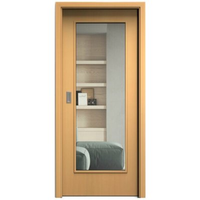 Sapeli Elegant Komfort M40 posuvné buk 110 x 210 cm Čiré sklo – Hledejceny.cz