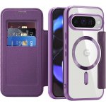 Techsuit Pouzdro SmartMag Book Google Pixel 10 Pro fialové – Zboží Živě