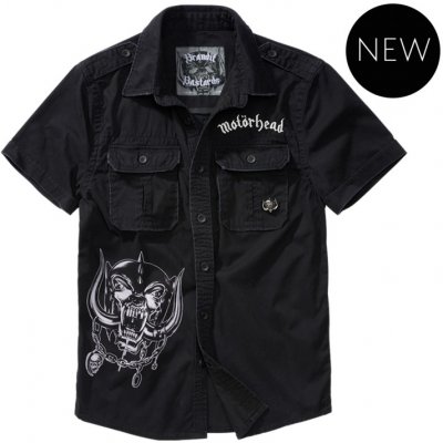 Brandit Motörhead Vintage shirt 1/2 černá – Zboží Mobilmania