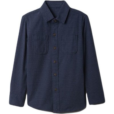 GAP V-LS Flannel chlapecká košile tmavě modrá – Zboží Dáma