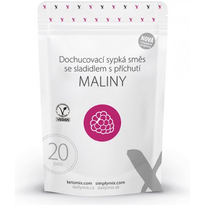 SimplyMix malinová příchuť 20 porcí 60 g – Zbozi.Blesk.cz