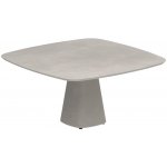 Royal Botania Betonový jídelní stůl Conix, 150x150x75 cm, podnož beton cement grey, deska keramika černá – Hledejceny.cz
