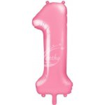 Amscan Balónek narozeninové číslo 1 růžový 86 cm – Zbozi.Blesk.cz