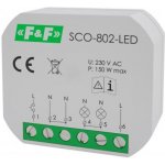 Stmívač osvětlení 230V s pamětí stmívání a funkcí soft-start SCO-802-LED F&F – Sleviste.cz