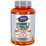 Now Foods Foods L-Arginin a L-Citrulin 120 veg kapslí – Hledejceny.cz
