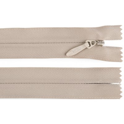 Spirálový zip skrytý No 5 délka 60 cm pevný, střední, 307 krémová – Hledejceny.cz