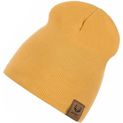 dětská čepice bavlněná hořčicová – Zboží Mobilmania