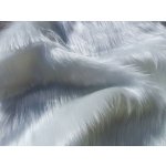Umělá kožešina, metráž, bílá, VANILKA, vlas 45 mm, š. 149 cm metráž – Zboží Mobilmania