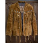 Stars and Stripes Westernová kožená bunda Hombre písková – Zboží Dáma