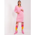 Basic komplet šatů a mikiny em-kmpl-819-1.48p-pink