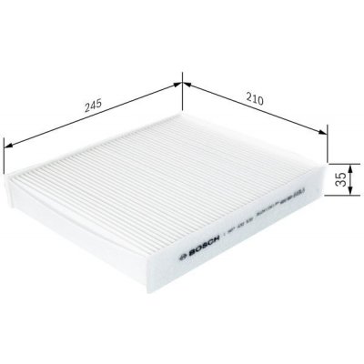 Kabinový filtr BOSCH (BO 1987432539) – Hledejceny.cz