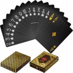 Tuin 60783 Poker karty plastové černé/zlaté – Zboží Dáma