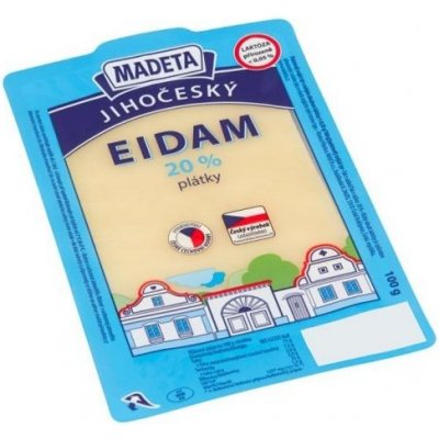 Madeta Jihočeský eidam 20 % plátky 100 g