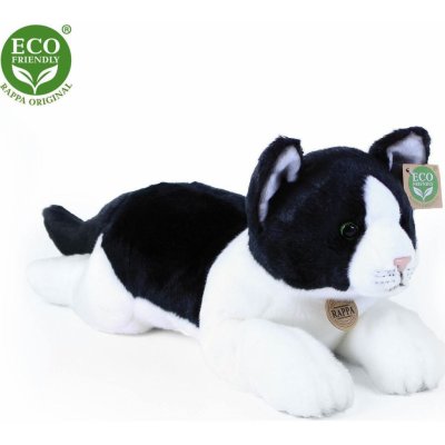 Eco-Friendly Rappa kočka ležící černo bílá 35 cm