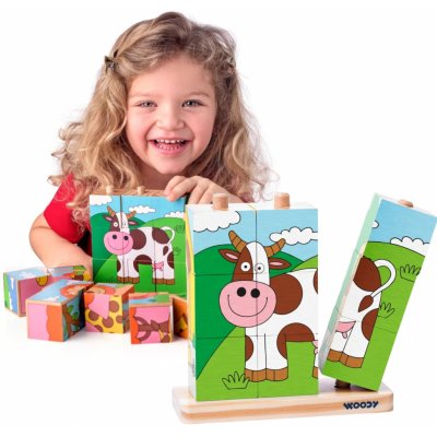 Woody 93055 Kubus navlékací domácí zvířata – Zboží Dáma