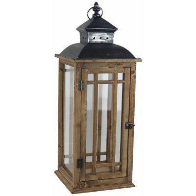 Dřevěná lucerna D7214/B – Zboží Dáma