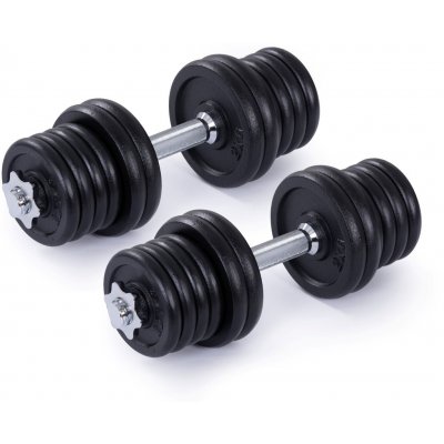 Trinfit Set jednoručních nakládacích činek 30 mm 2 x 20 kg – Zboží Dáma