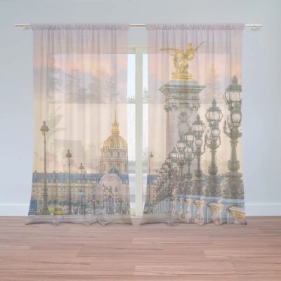 Sablio Záclony Paříž Elysejský palác: 2ks 150x250cm – Hledejceny.cz