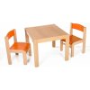 Dětský stoleček s židličkou Hajdalánek Dětský stolek LUCAS + židličky LUCA oranžová oranžová LUCASLUORANZORANZ