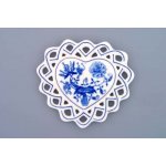Cibulák Vánoční ozdoba srdíčko 10 cm originální cibulákový porcelán Dubí cibulový vzor 10364 – Zboží Dáma