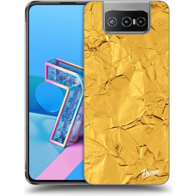 Pouzdro Picasee silikonové Asus Zenfone 7 ZS670KS - Gold čiré – Zbozi.Blesk.cz